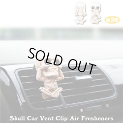 画像1: Skull Car Vent Clip Air Fresheners【全3種】