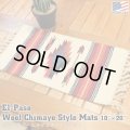 El-Paso SADDLEBLANKET Handwoven Wool Chimayo Style Mats 10"×20" (L)