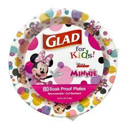 画像4: Minnie Mouse Glad Paper Plates ミニー マウス ペーパープレート 24枚入り