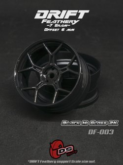 画像1: DRIFT FEATHERY RIM：Black Hi Gloss 2K