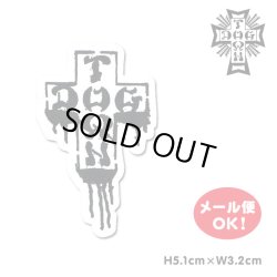 画像1: Dogtown Skateboards Stencil Drip Sticker 2inch (Black/White) 【メール便OK】