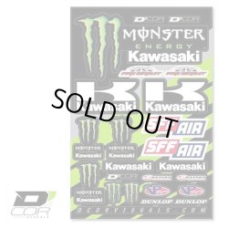 画像1: D'COR Monster KAWASAKI Decal Sheet