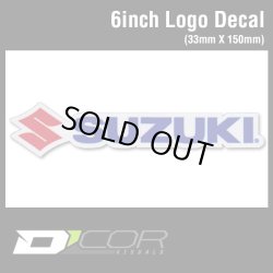 画像1: D'COR 6 inch Suzuki Decal　【メール便OK】