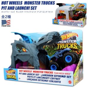 画像: Mattel Hot Wheels Monster Truck Pit and Launch Set【全2種】