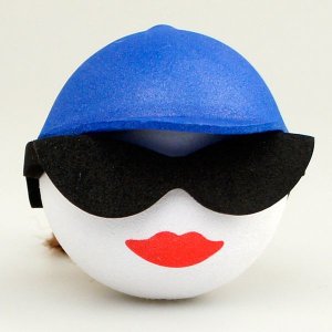 画像: Ponytail Blue Cap (Brunette) Antenna Ball