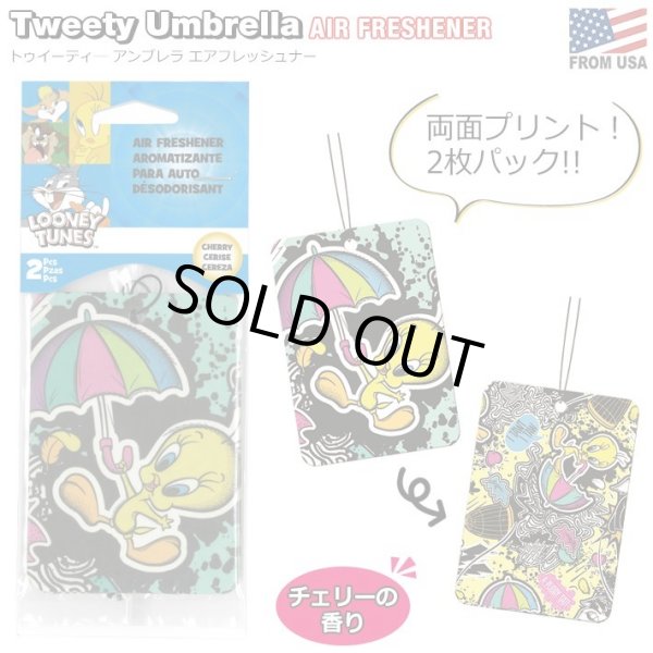 画像1: Warner Bros. Tweety Umbrella Air Freshener 2Pcs【メール便OK】