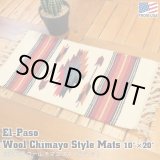 画像: El-Paso SADDLEBLANKET Handwoven Wool Chimayo Style Mats 10"×20" (L)