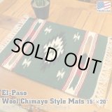 画像: El-Paso SADDLEBLANKET Handwoven Wool Chimayo Style Mats (E)