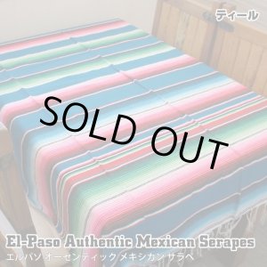 画像: Elpaso Authentic Mexican Serapes (Teal)