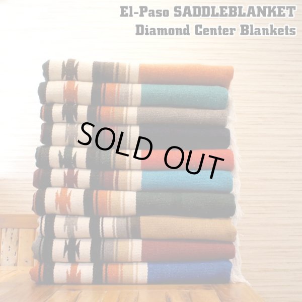 画像1: ELPASO SADDLEBLANKET Diamond Center Blankets【全10色】