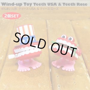 画像: Wind-up toy Teeth Rose ＆ Teeth USA Set