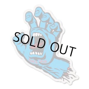 画像: SANTA CRUZ Skateboards Screming Hand sticker （Blue）L　【メール便OK】