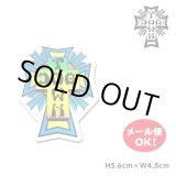 画像: Dogtown Skateboards Cross Logo Die Cut sticker 2inch (Neon) 【メール便OK】