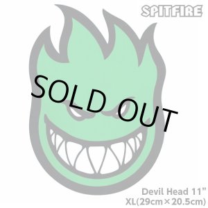 画像: Spitfire Wheels  Devil Head 11" Sticker Green