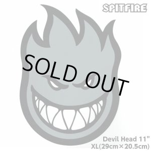 画像: Spitfire Wheels  Devil Head 11" Sticker Grey