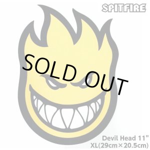 画像: Spitfire Wheels  Devil Head 11" Sticker Yellow