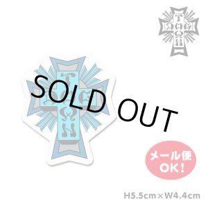 画像: Dogtown Skateboards Cross Logo Die Cut sticker 2inch (Blue) 【メール便OK】