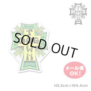 画像: Dogtown Skateboards Cross Logo Die Cut sticker 2inch (Green) 【メール便OK】