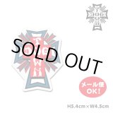 画像: Dogtown Skateboards Cross Logo Die Cut sticker 2inch (Red/Blue) 【メール便OK】