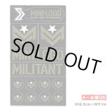 画像: Mini Logo Militant Green/Black Sticker Sheet