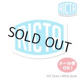 画像: Ricta Clear Mylar Logo Sticker (blue/white) 【メール便OK】