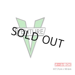 画像: Venture Trucks V DieCut Sticker Small Size (Green)