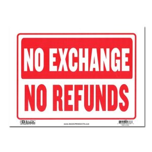 画像: Sign Plate ［NO EXCHANGE NO REFUNDS］