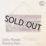 画像: Cafe Wooden Hanging Signs【全3種】