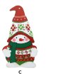 画像3: Christmas Wood Signs Gnome Shape【全3種】【メール便OK】