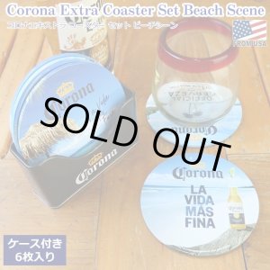 画像: Corona Extra Coasters Set Beach Scene