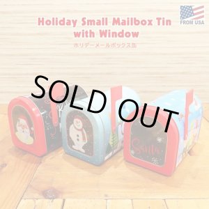 画像: Holiday Small Mailbox Tin with Window【全3種】