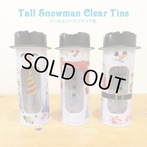 画像: Tall Snowman Clear Tins【全3種】