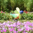 画像5: Yard Stake Colorful Bird with Pinwheels【全8種】