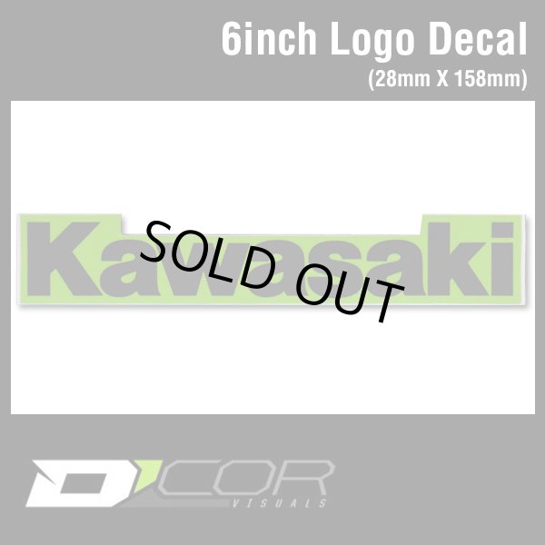 画像1: D'COR 6 inch Kawasaki Decal　【メール便OK】