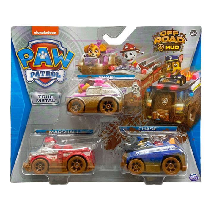 画像3: SPIN MASTER PAW PATROL TRUE METAL 3-PACK　パウパトロール 金属製ミニカー 3台セット D2311